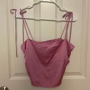 Urban Outfitters Satin Tie Strap Top